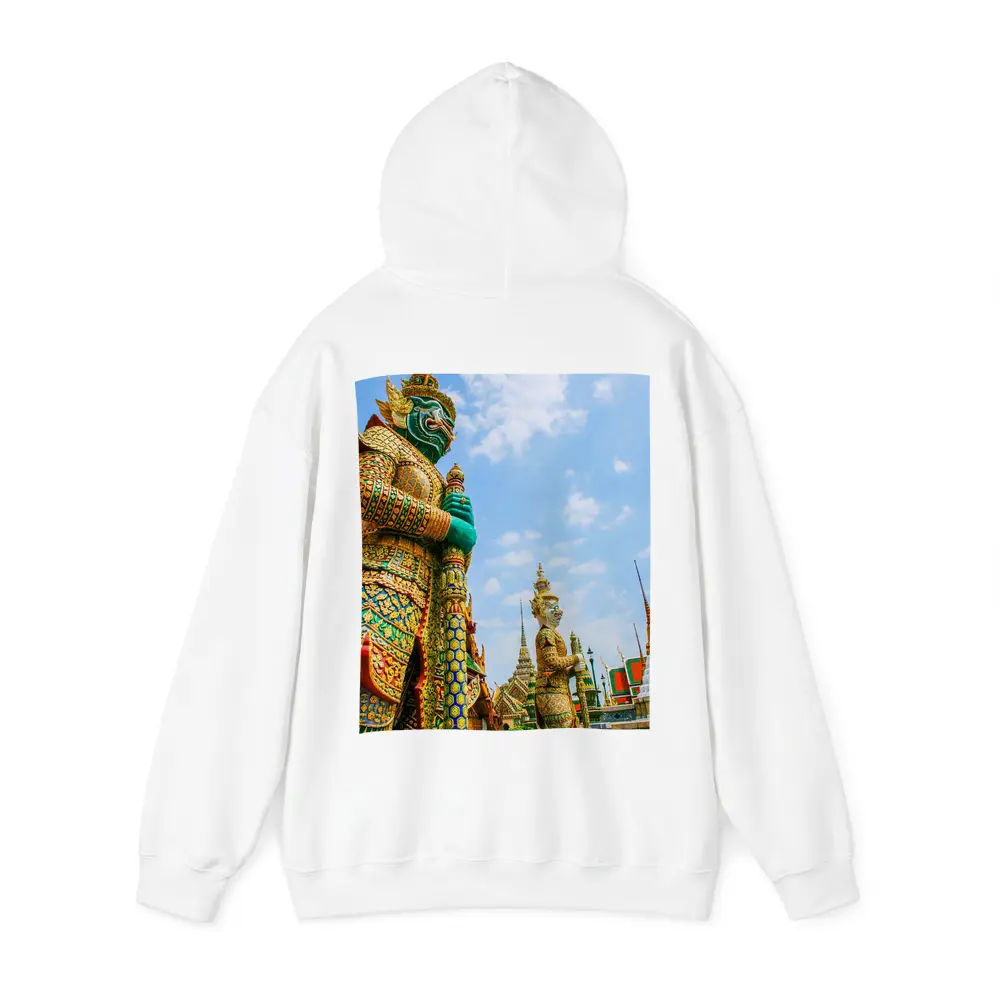 Thai Temple Guardian Statues Blue Sky – Hoodies