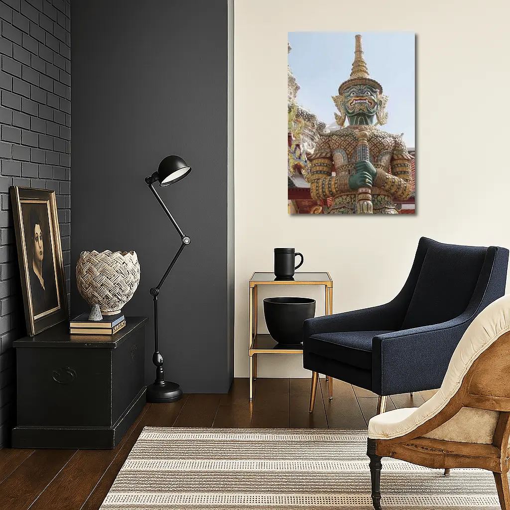 Thai Temple Guardian Demon Statue Bangkok – Wall Art