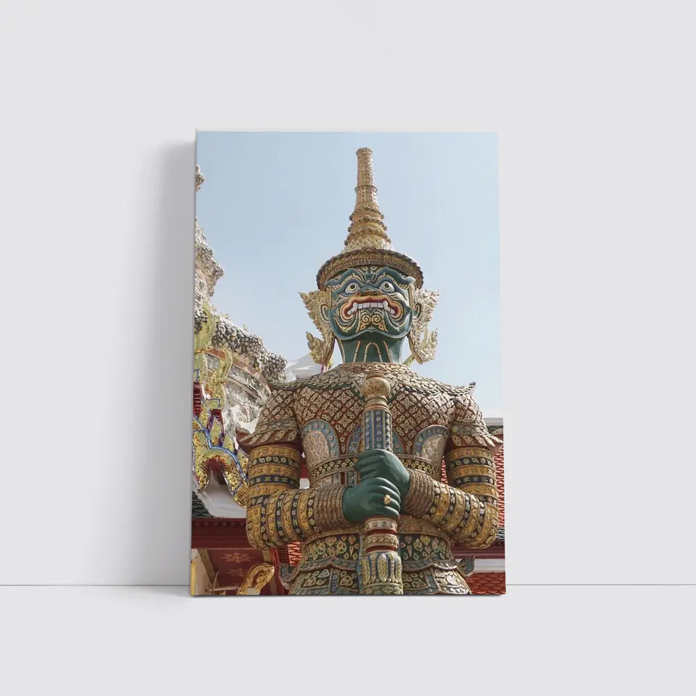 Thai Temple Guardian Demon Statue Bangkok – Wall Art