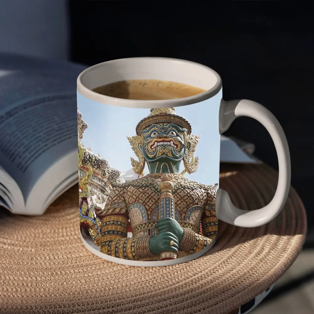 Thai Temple Guardian Demon Statue Bangkok – Mugs
