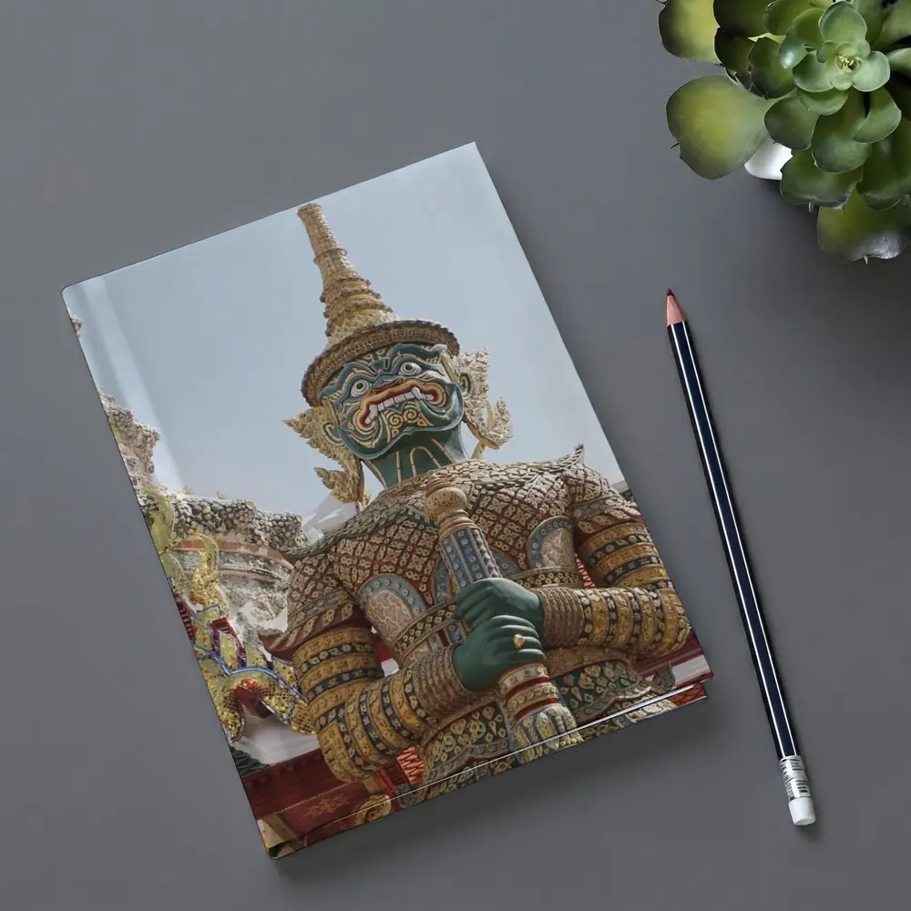 Thai Temple Guardian Demon Statue Bangkok – Notebooks