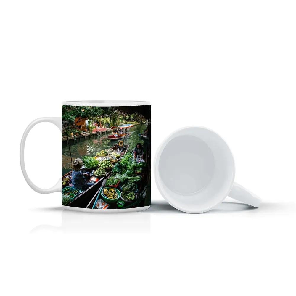 Thai Floating Market Canal Boats Vendors – Mugs
