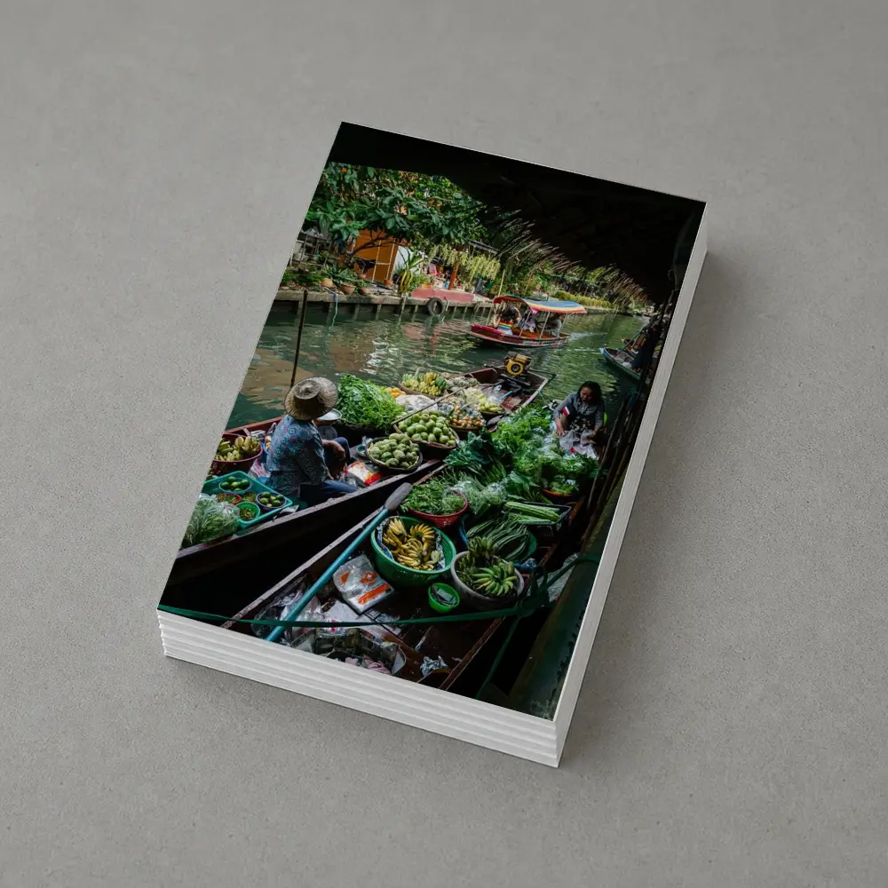 Thai Floating Market Canal Boats Vendors – Postcards