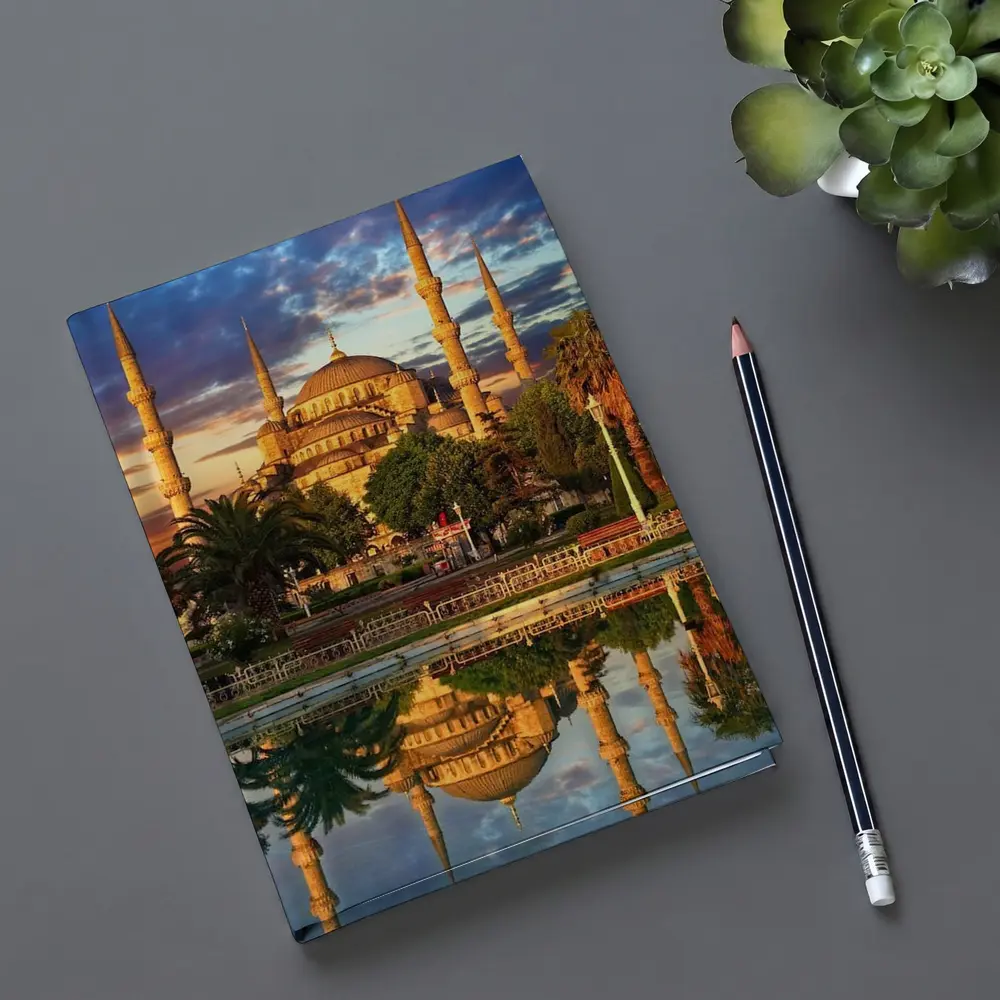 Blue Mosque Istanbul Reflection Dramatic Sky – Notebooks