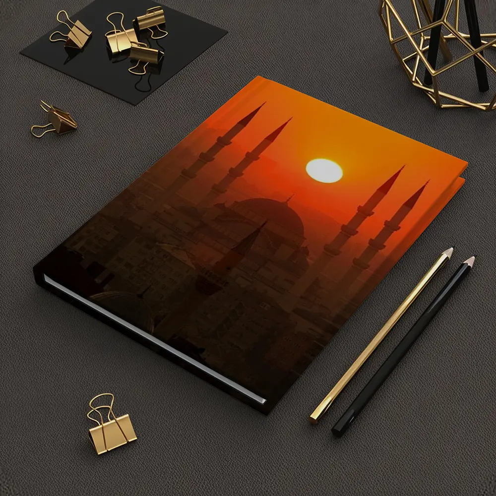 Istanbul Mosque Silhouette Fiery Sunset Sky – Notebooks