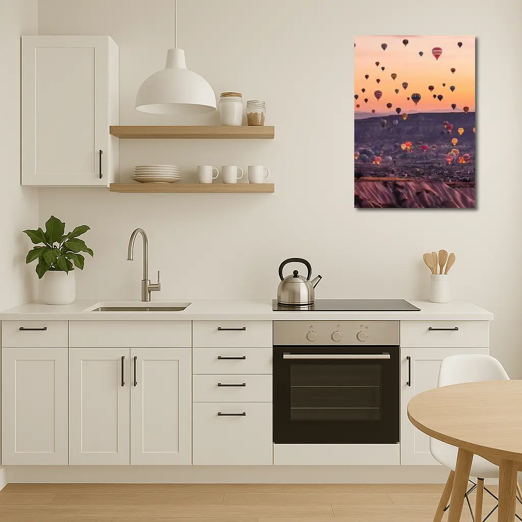 Hot Air Balloons Over Cappadocia Sunrise Sky – Wall Art
