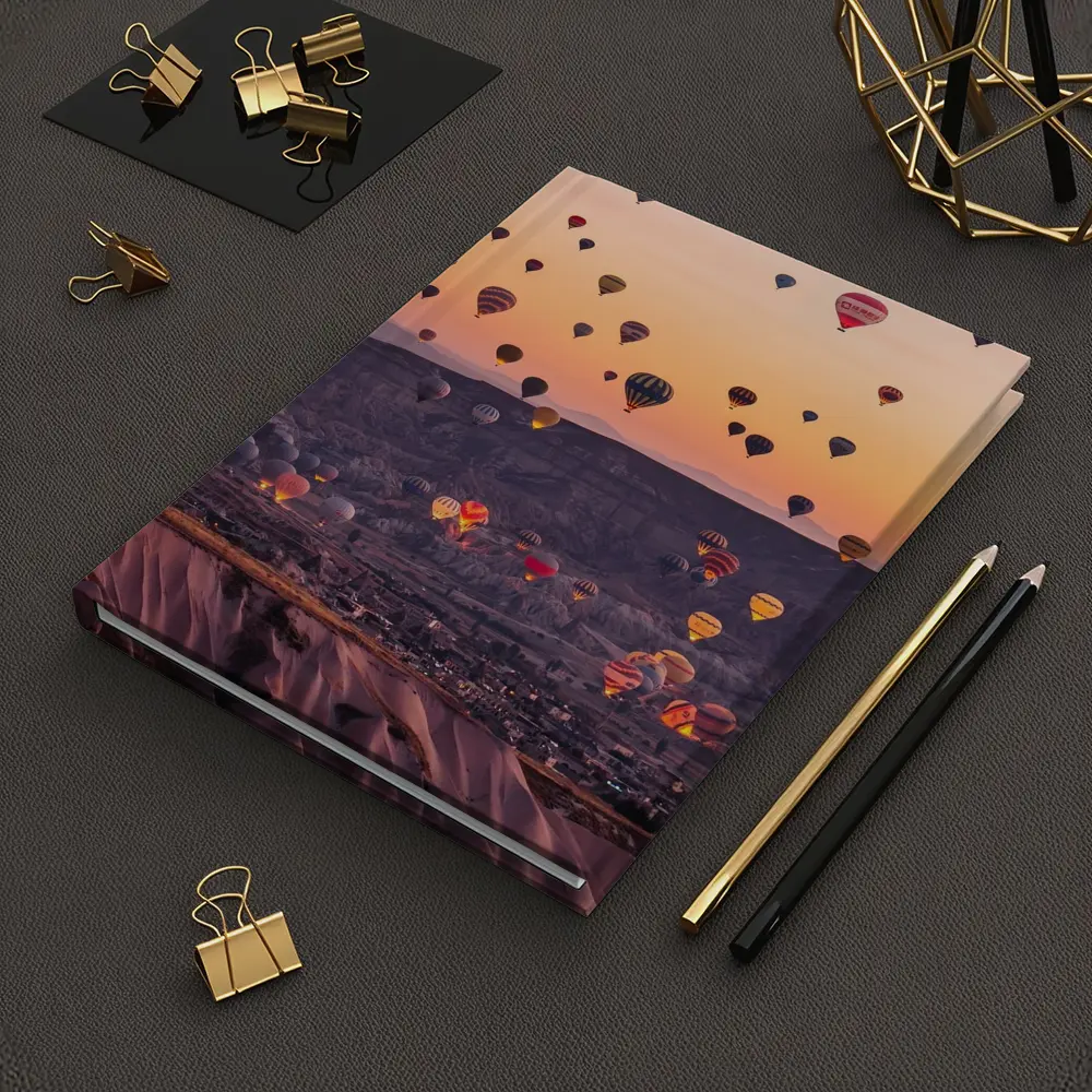 Hot Air Balloons Over Cappadocia Sunrise Sky – Notebooks