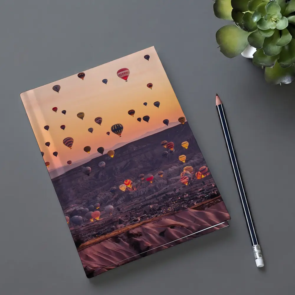 Hot Air Balloons Over Cappadocia Sunrise Sky – Notebooks