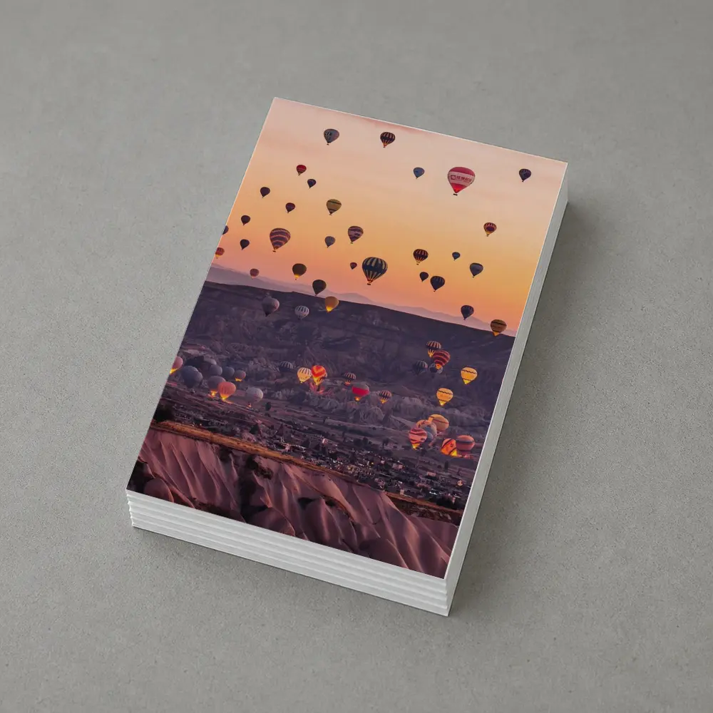 Hot Air Balloons Over Cappadocia Sunrise Sky – Postcards