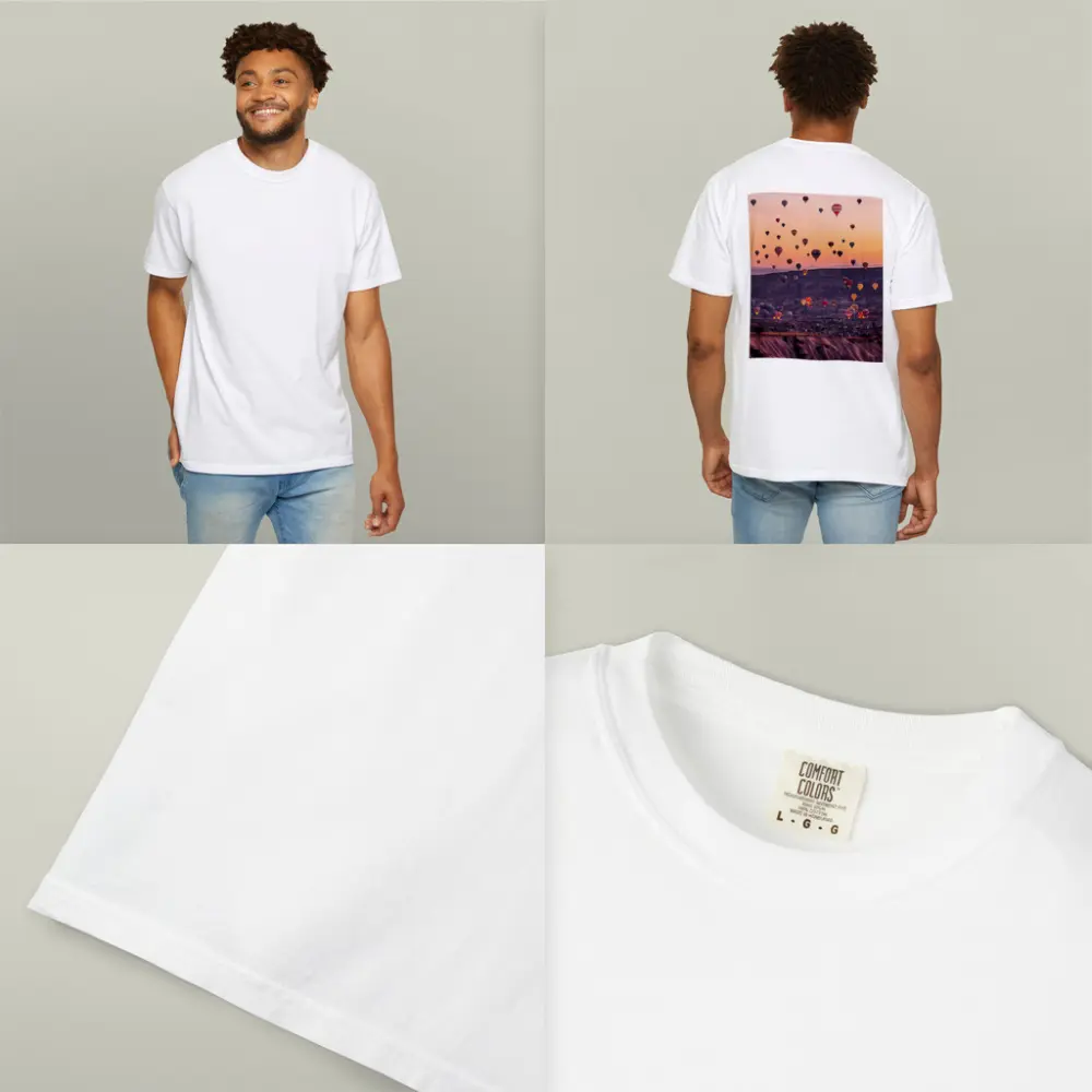 Hot Air Balloons Over Cappadocia Sunrise Sky – T-Shirts