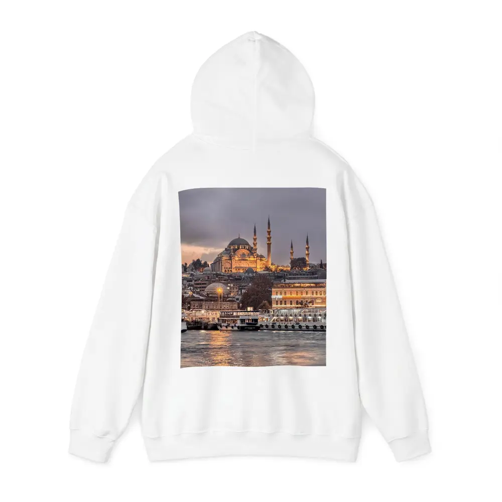 Istanbul Suleymaniye Mosque Golden Dusk Waterfront – Hoodies