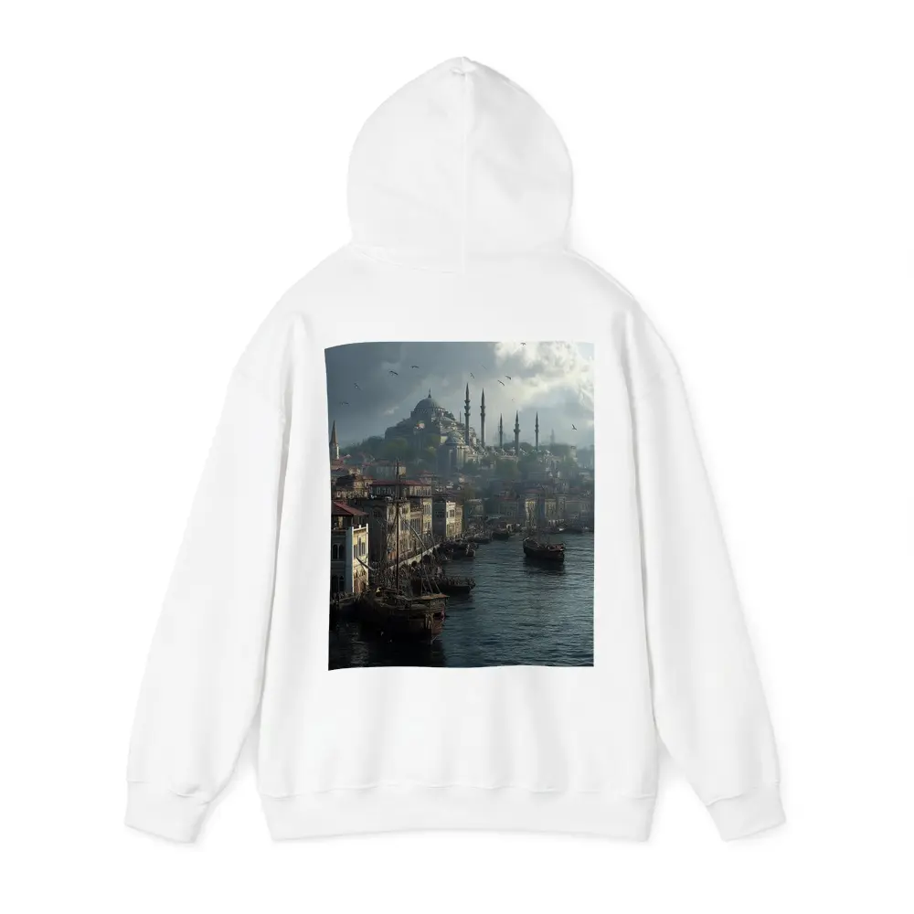 Istanbul Turkey Historic Waterfront Mosque Skyline – Hoodies