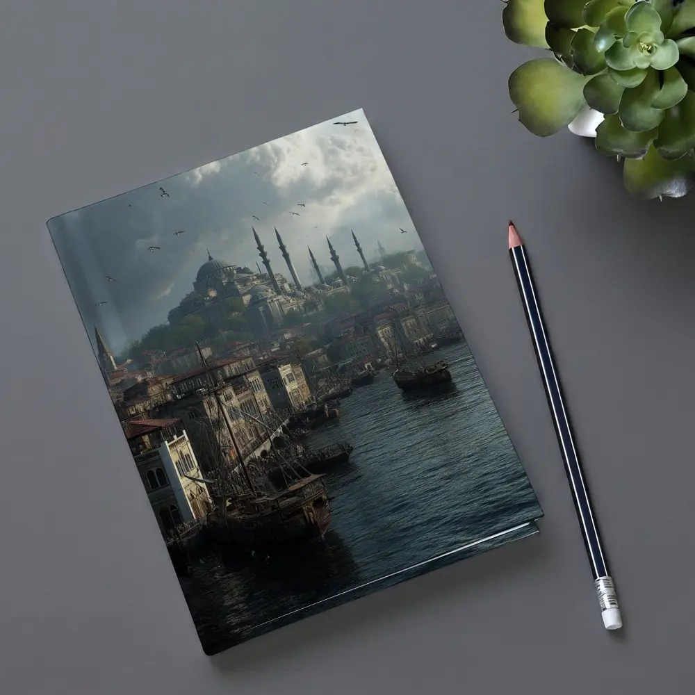 Istanbul Turkey Historic Waterfront Mosque Skyline – Notebooks