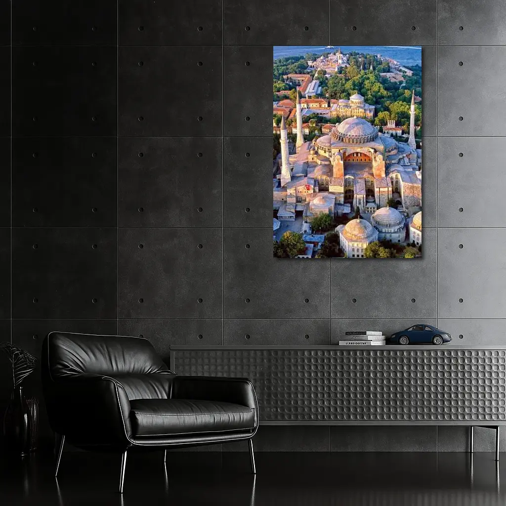 Hagia Sophia Aerial View Istanbul Turkey – Wall Art