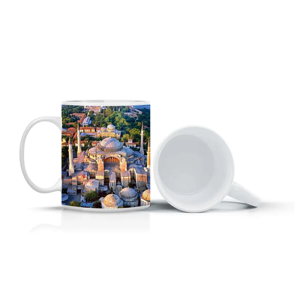 Hagia Sophia Aerial View Istanbul Turkey – Mugs