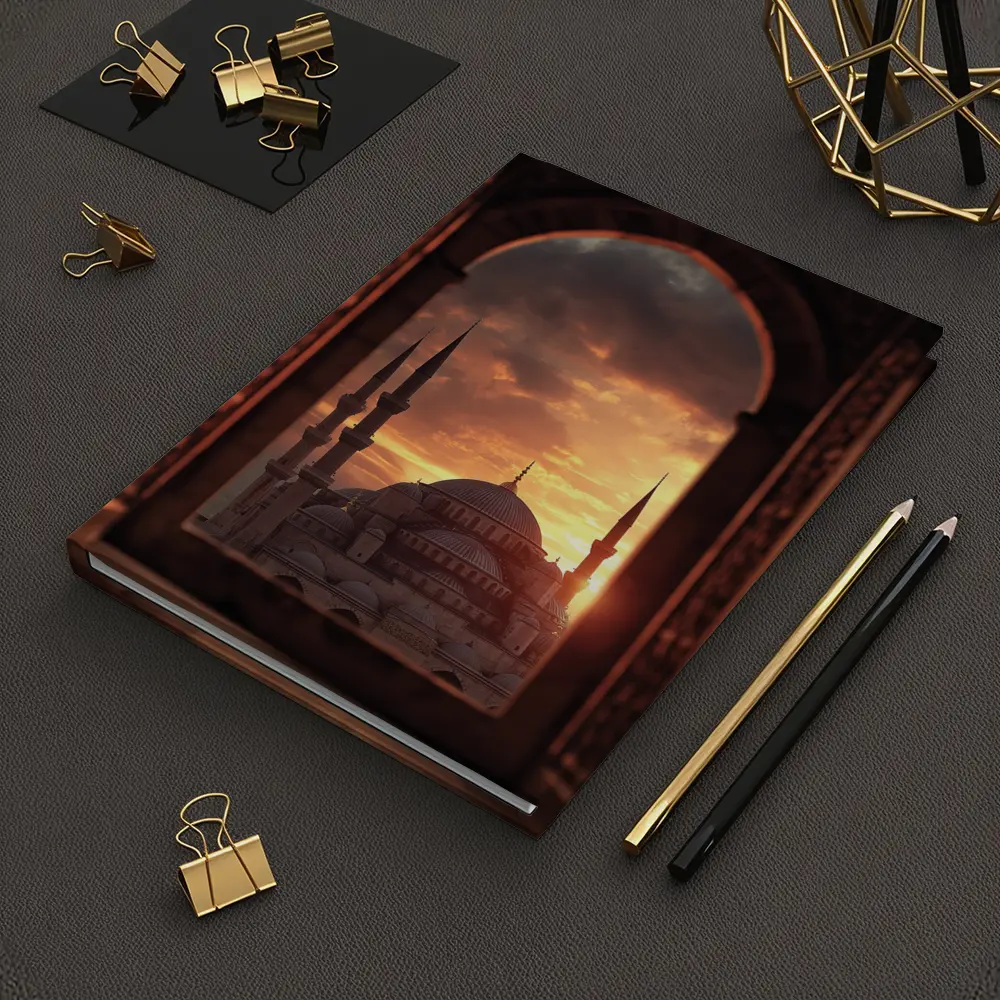 Blue Mosque Istanbul Sunset Arched Window View – Notebooks