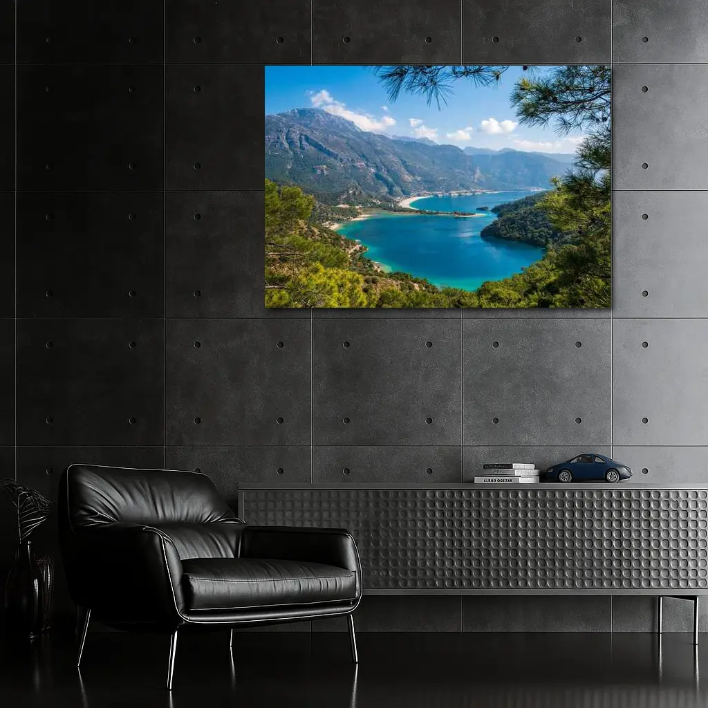 Oludeniz Blue Lagoon Turkey Aerial View – Wall Art