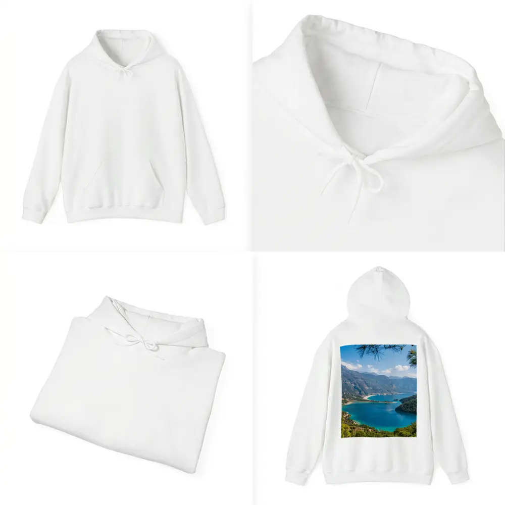 Oludeniz Blue Lagoon Turkey Aerial View – Hoodies