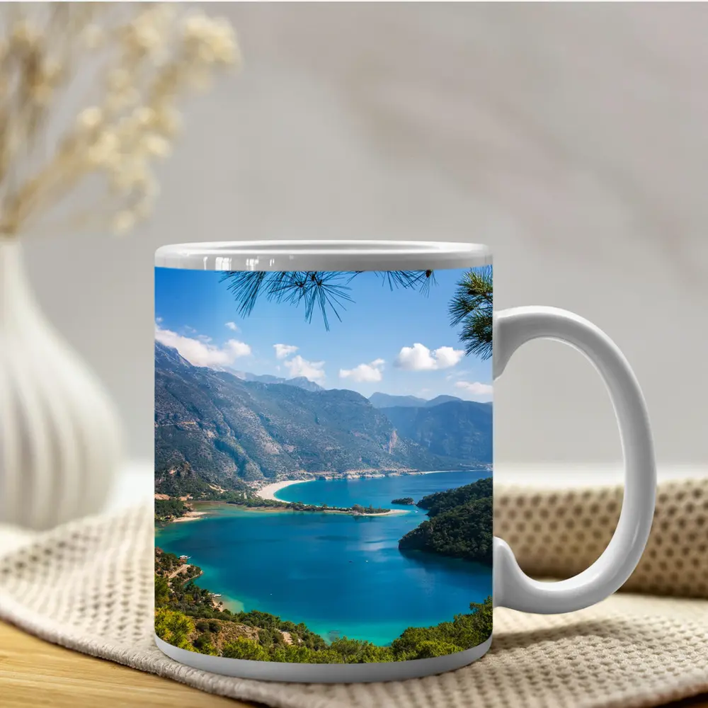 Oludeniz Blue Lagoon Turkey Aerial View – Mugs