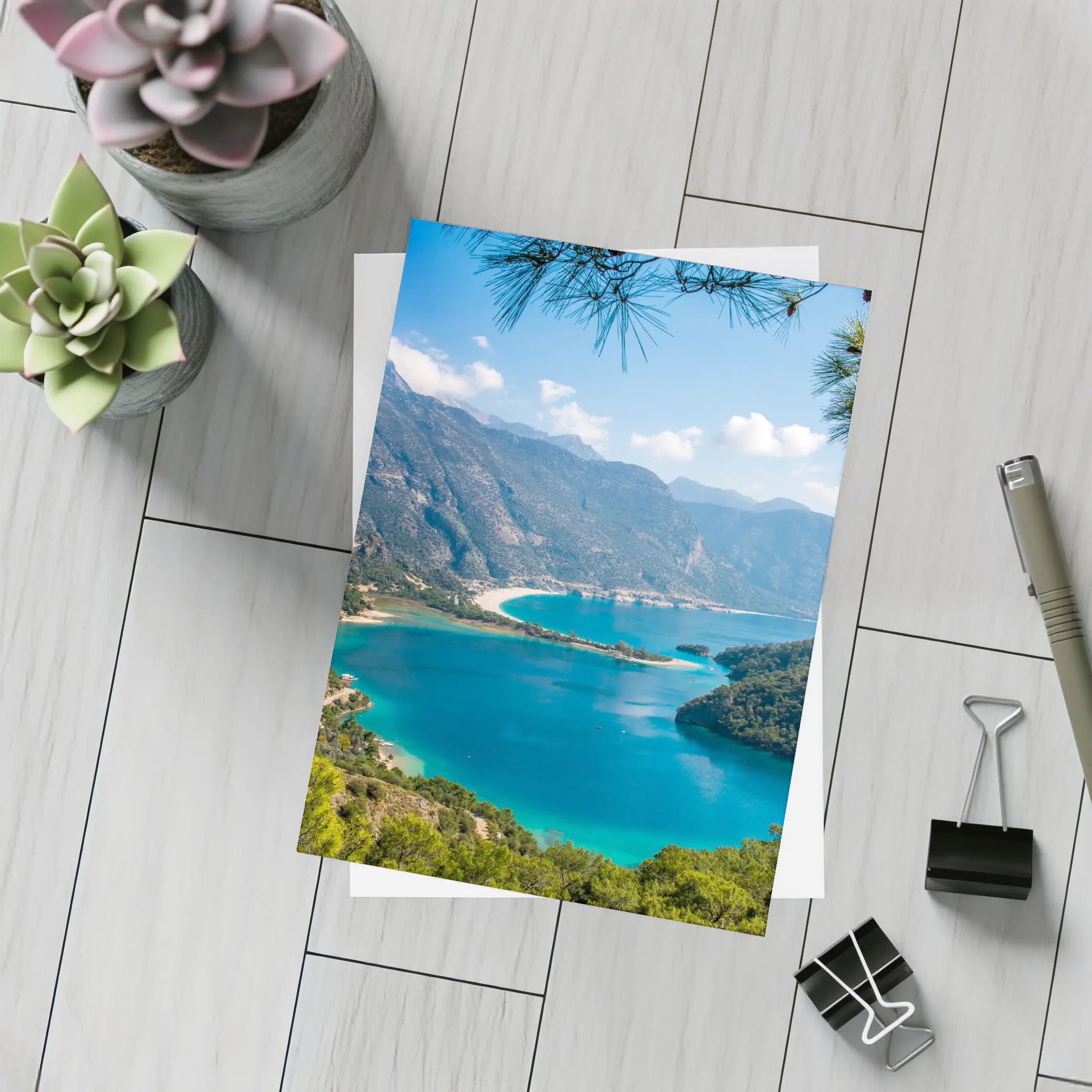 Oludeniz Blue Lagoon Turkey Aerial View – Postcards