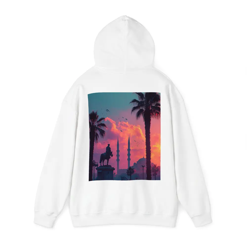 Istanbul Mosque Silhouette Palm Trees Sunset – Hoodies