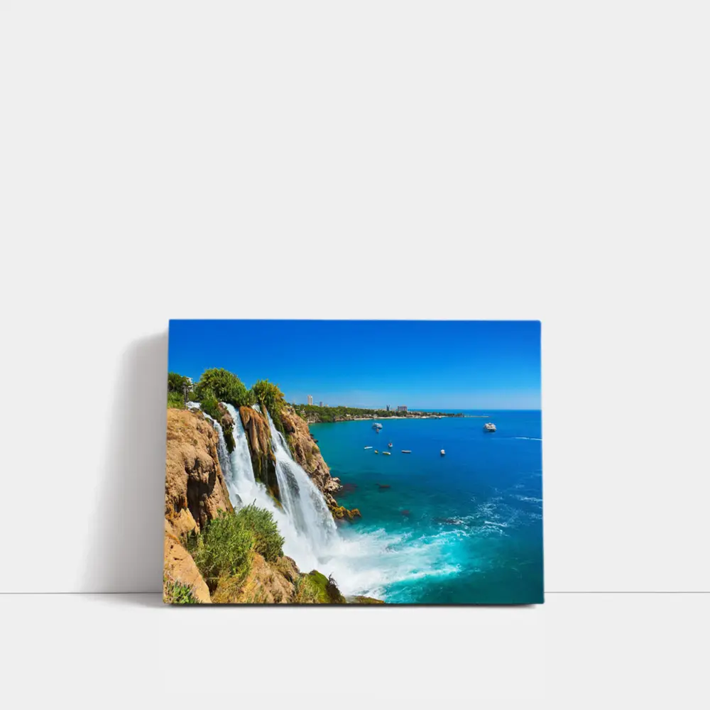 Duden Waterfall Cliffs Antalya Turkey Coast – Wall Art