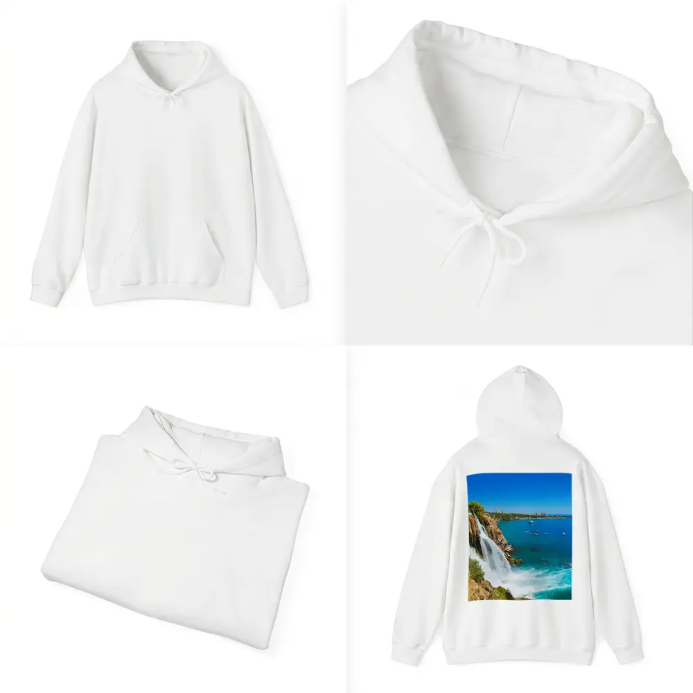 Duden Waterfall Cliffs Antalya Turkey Coast – Hoodies