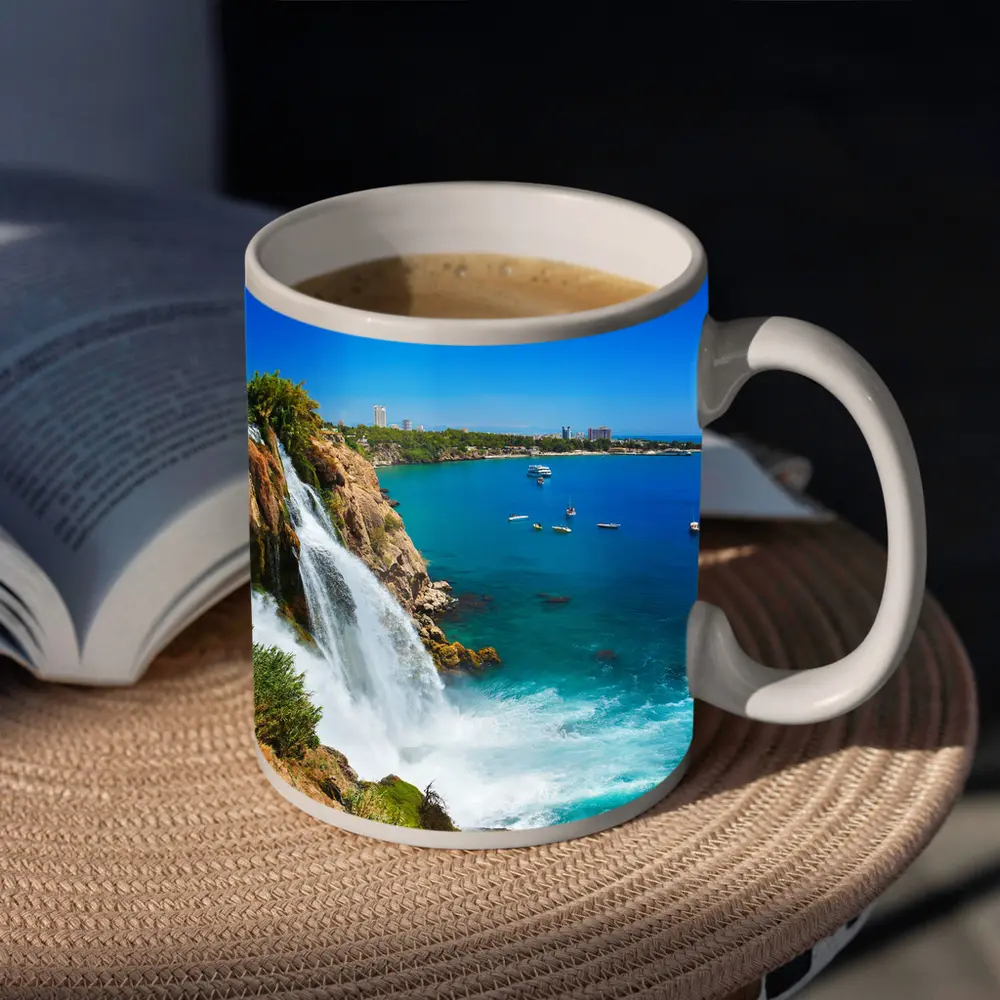 Duden Waterfall Cliffs Antalya Turkey Coast – Mugs