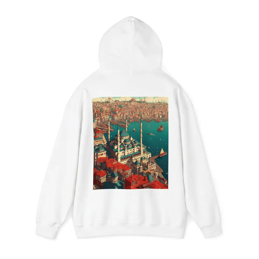 Istanbul Turkey Mosque City Illustration Art – Hoodies