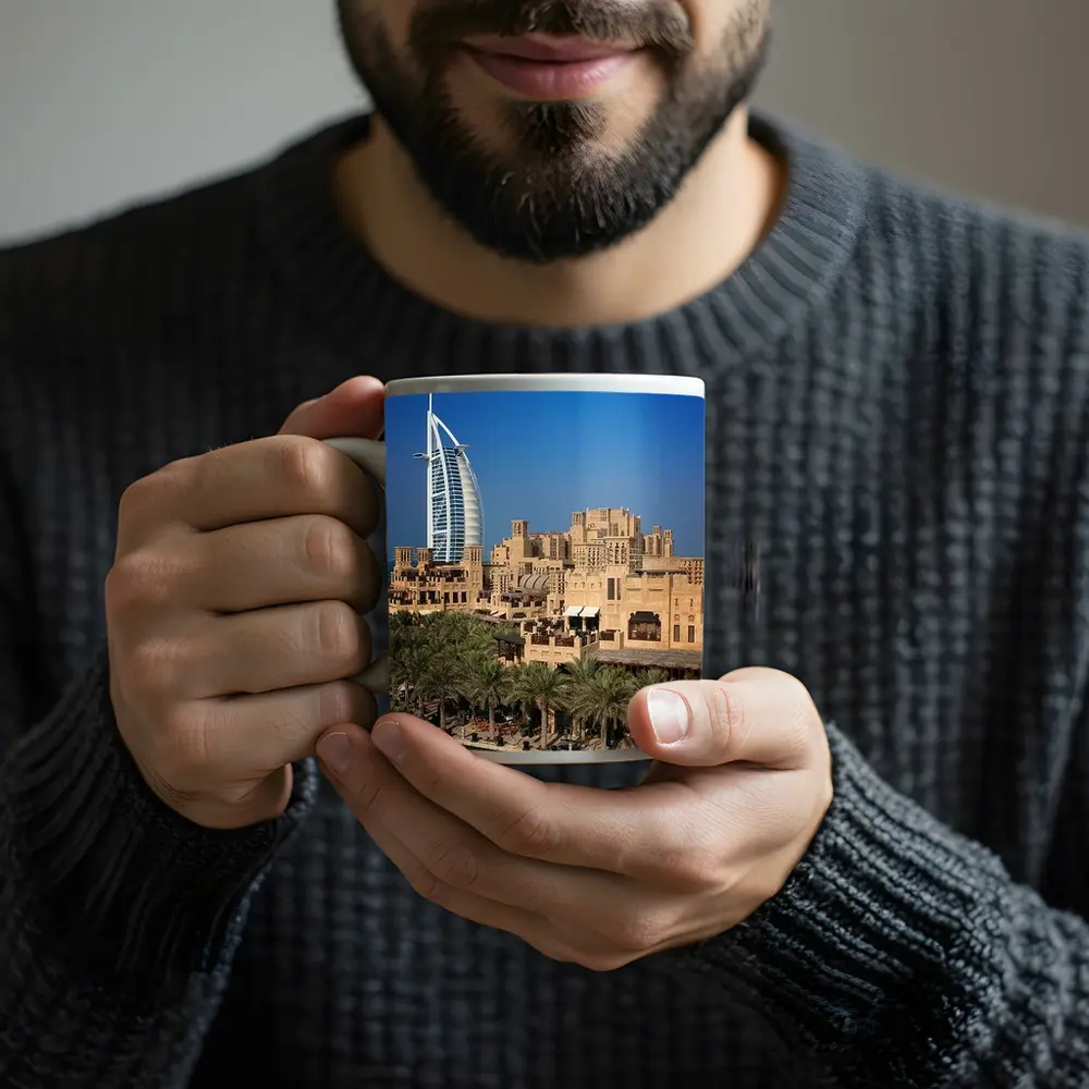 Burj Al Arab Hotel Dubai Skyline View – Mugs
