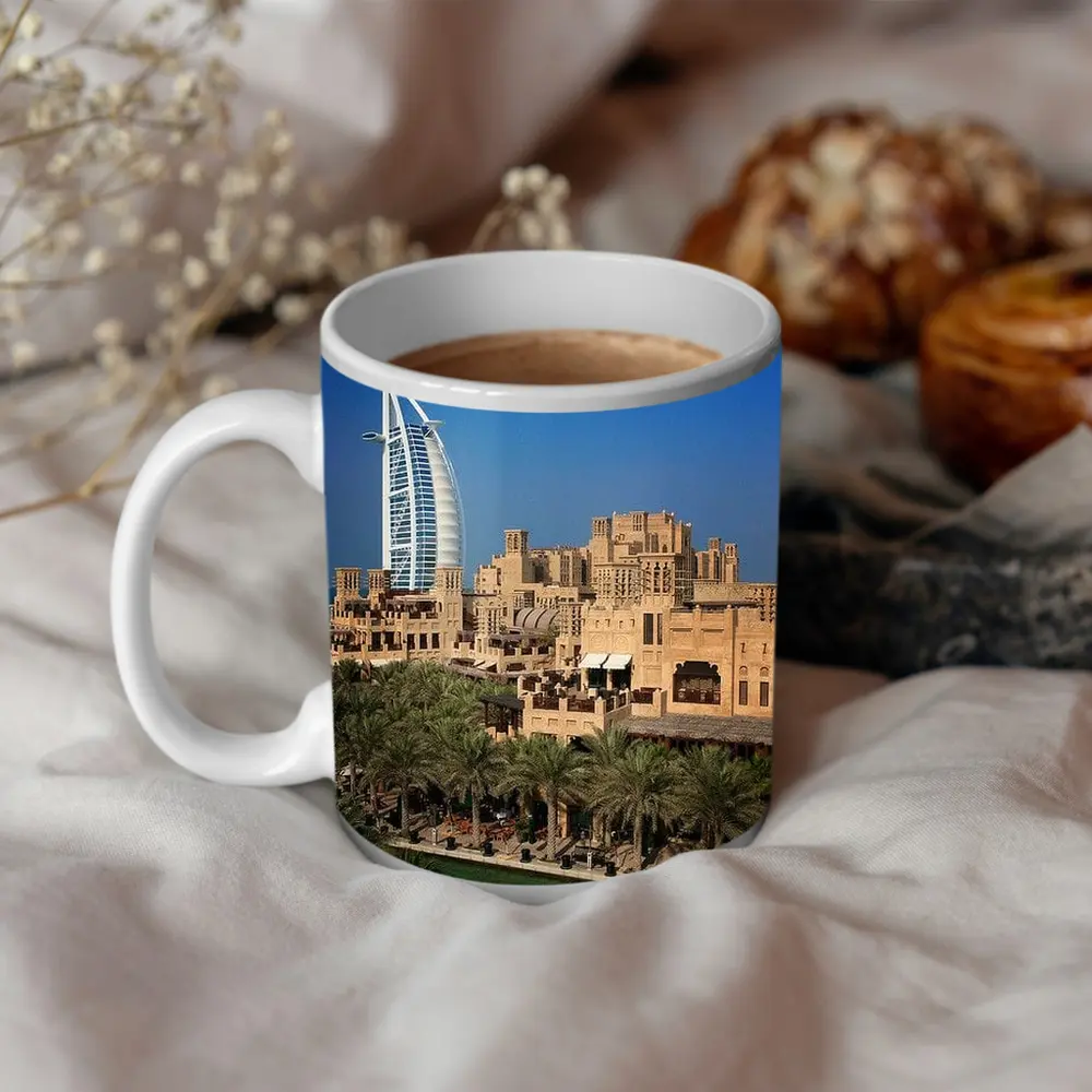 Burj Al Arab Hotel Dubai Skyline View – Mugs