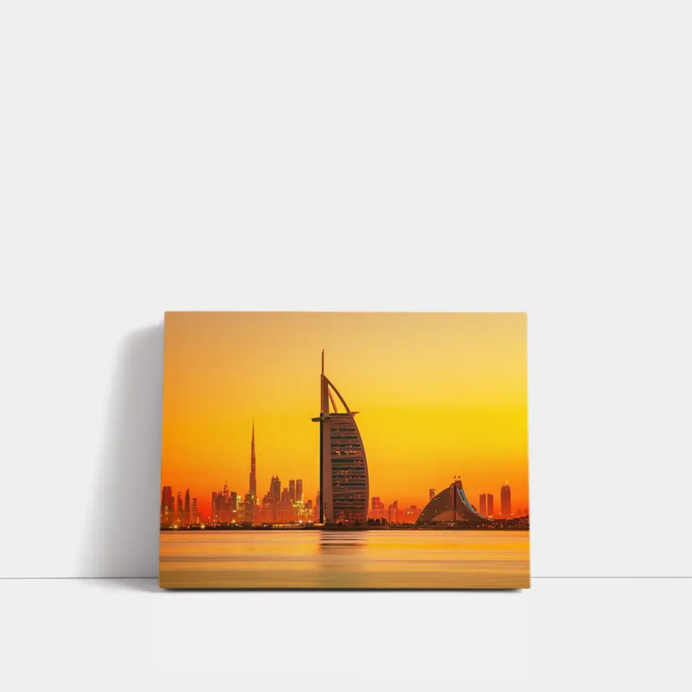 Burj Al Arab Dubai Skyline Sunset View – Wall Art