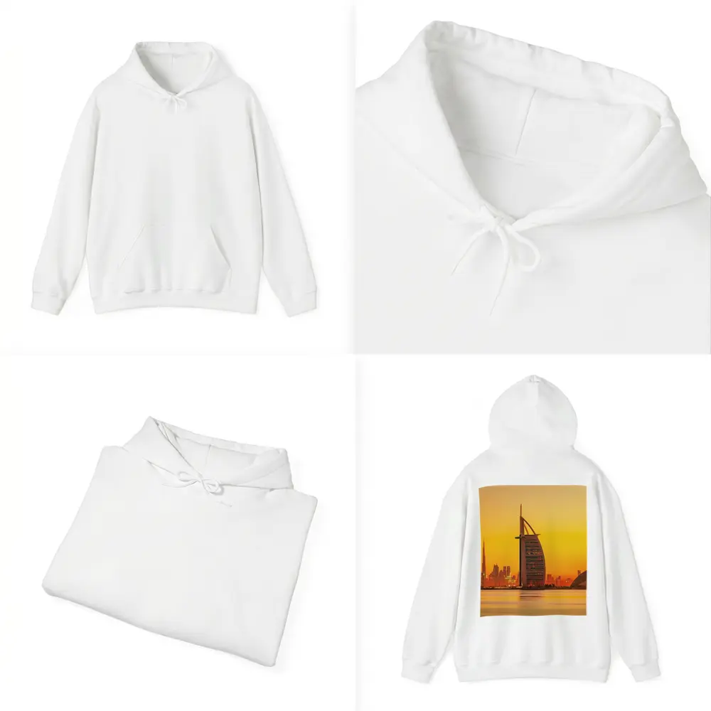 Burj Al Arab Dubai Skyline Sunset View – Hoodies