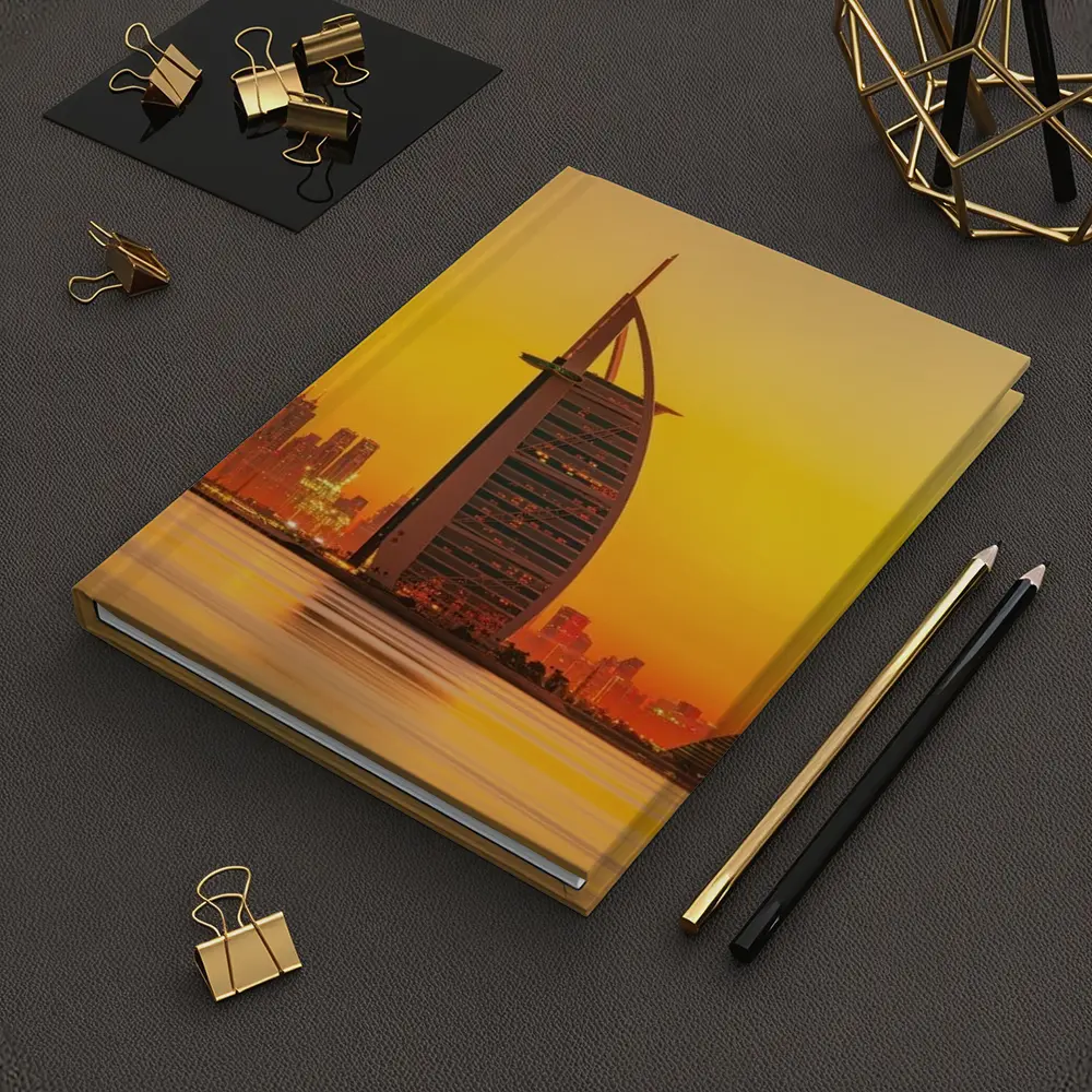 Burj Al Arab Dubai Skyline Sunset View – Notebooks