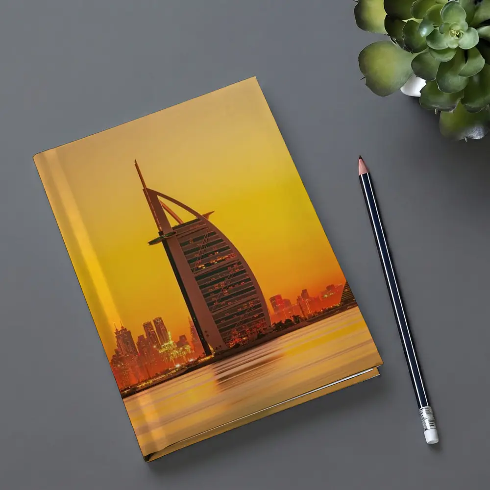 Burj Al Arab Dubai Skyline Sunset View – Notebooks