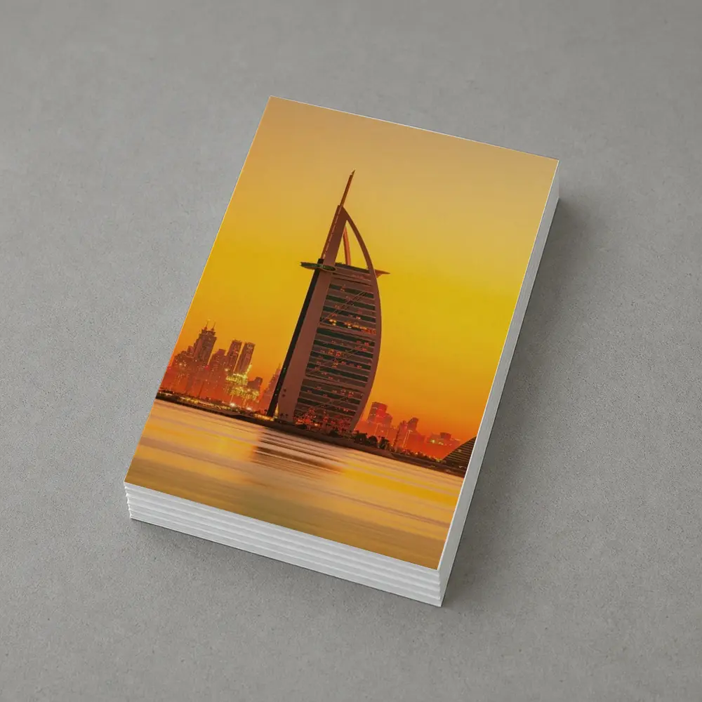 Burj Al Arab Dubai Skyline Sunset View – Postcards