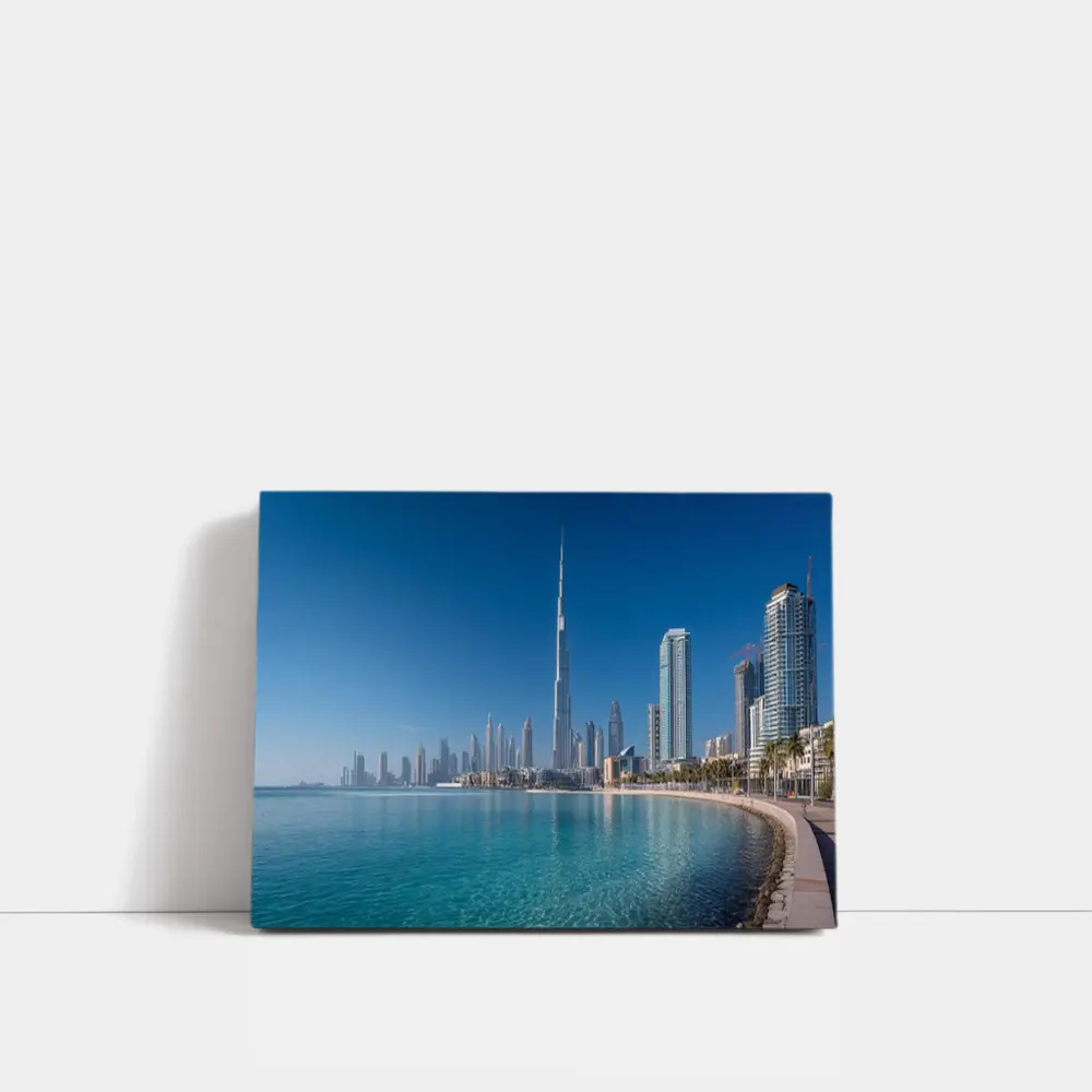 Burj Khalifa Dubai Skyline Beach View – Wall Art