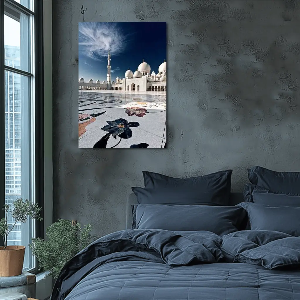 Sheikh Zayed Grand Mosque Abu Dhabi Sky – Wall Art