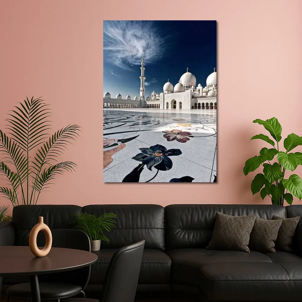 Sheikh Zayed Grand Mosque Abu Dhabi Sky – Wall Art