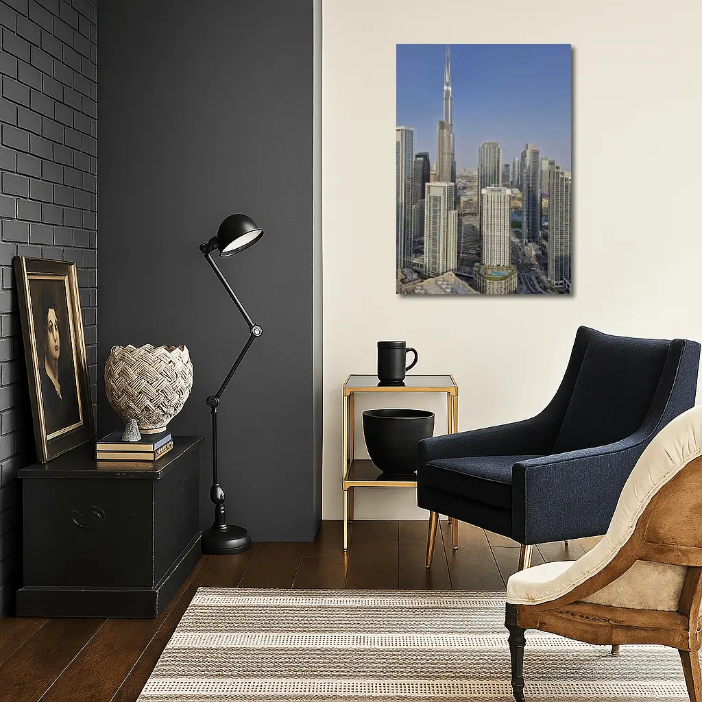Burj Khalifa Towering Over Dubai Skyline – Wall Art