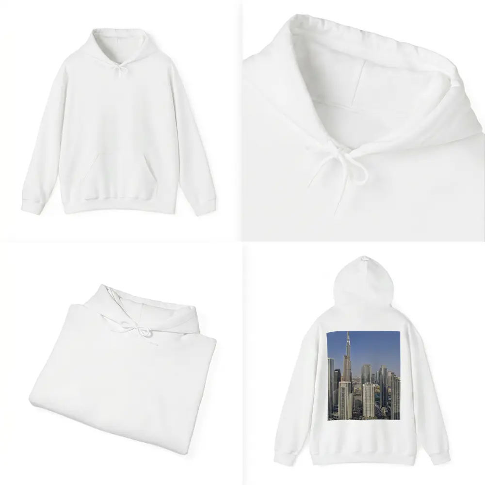 Burj Khalifa Towering Over Dubai Skyline – Hoodies