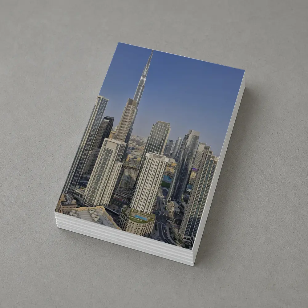 Burj Khalifa Towering Over Dubai Skyline – Postcards