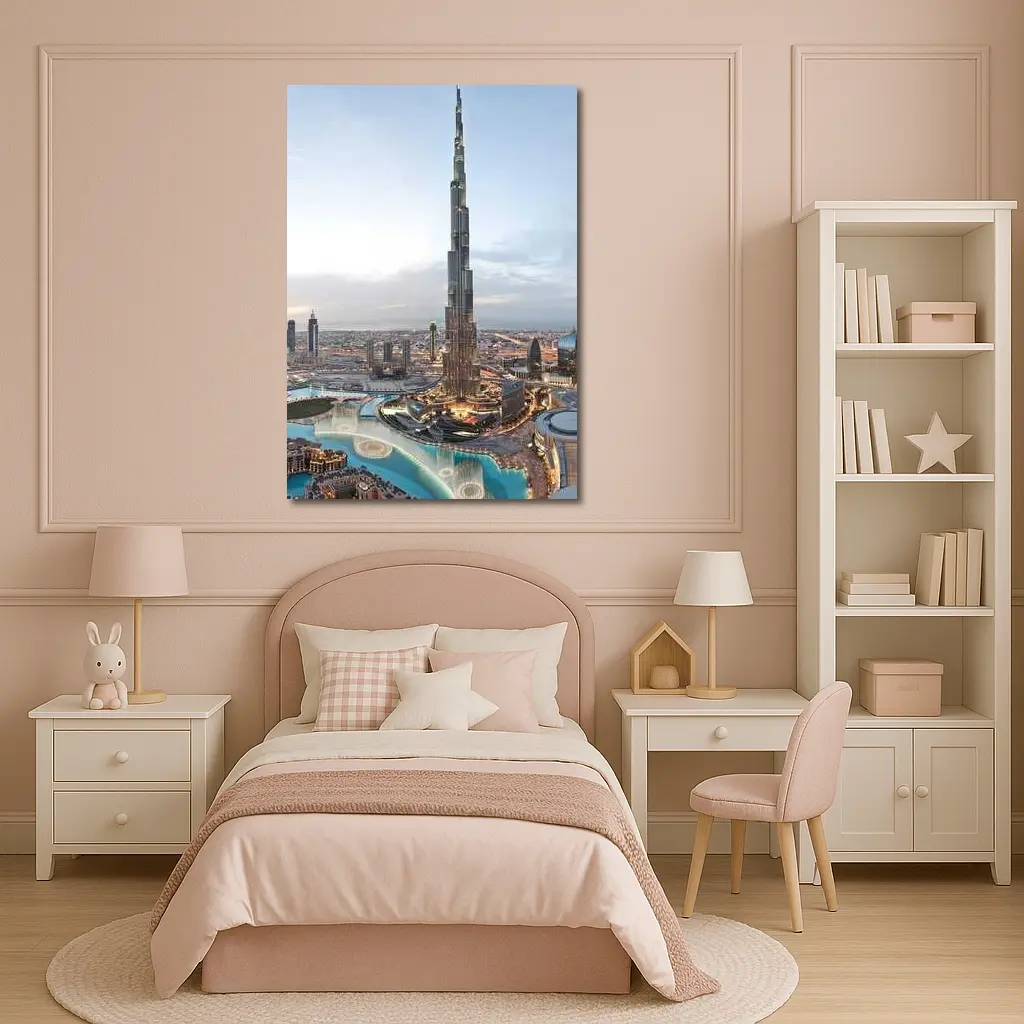 Burj Khalifa Tower Dubai City Skyline – Wall Art