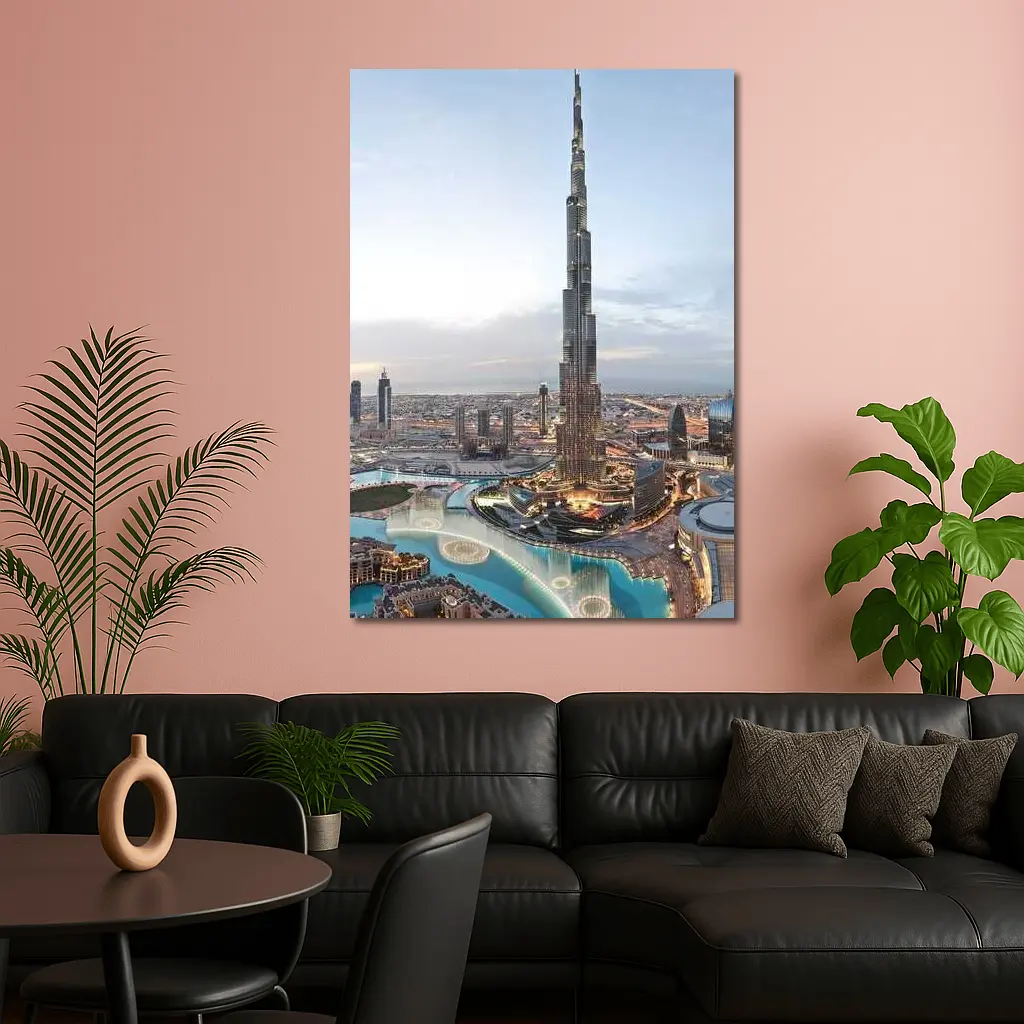 Burj Khalifa Tower Dubai City Skyline – Wall Art