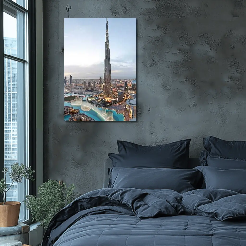 Burj Khalifa Tower Dubai City Skyline – Wall Art