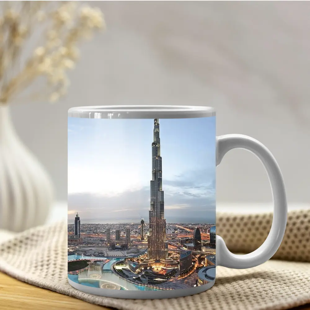 Burj Khalifa Tower Dubai City Skyline – Mugs