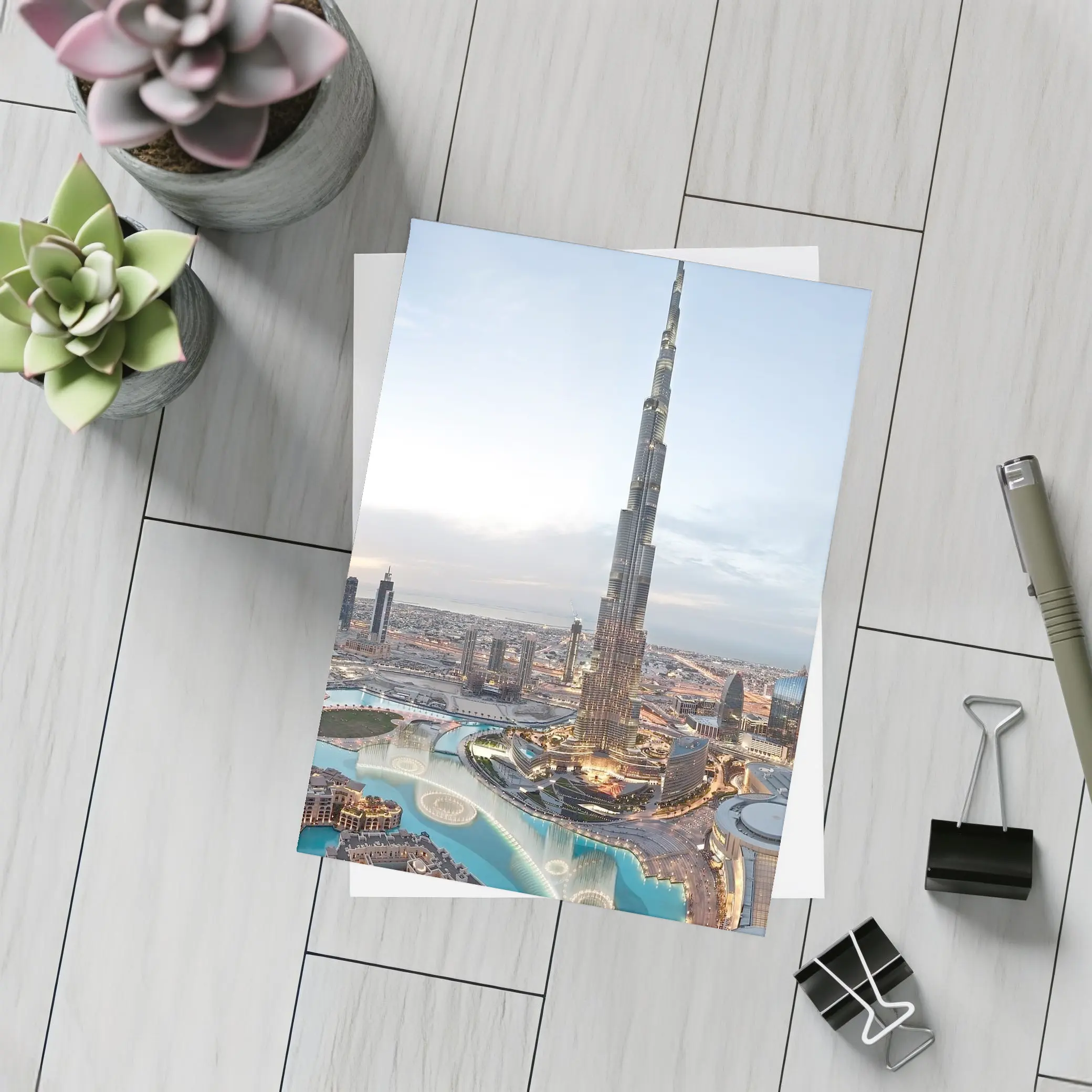 Burj Khalifa Tower Dubai City Skyline – Postcards