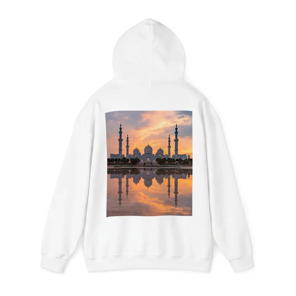 Sheikh Zayed Grand Mosque Sunset Reflection – Hoodies