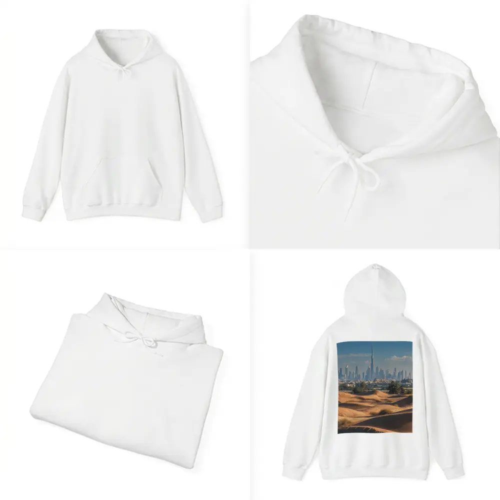 Dubai Skyline Burj Khalifa Desert Dunes – Hoodies
