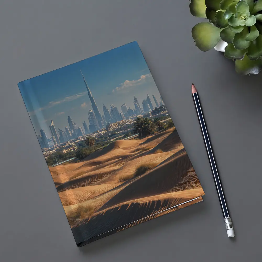 Dubai Skyline Burj Khalifa Desert Dunes – Notebooks